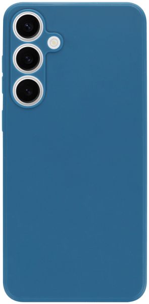 Samsung Galaxy S24 Plus (SM-S926B) szilikon tok kameravédővel matt sötétkék