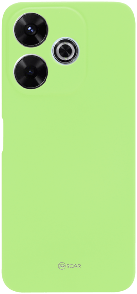 Xiaomi Redmi 13 4G szilikon tok gyári ROAR kameravédővel világoszöld