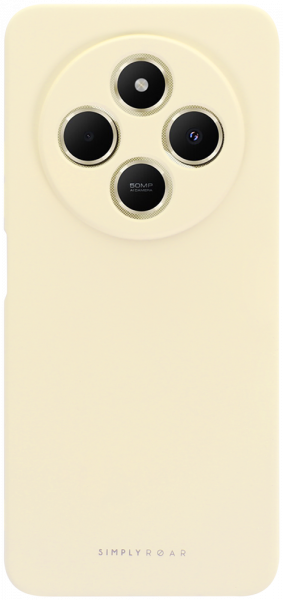 Xiaomi Redmi 14C szilikon tok gyári ROAR kameravédővel púder fehér