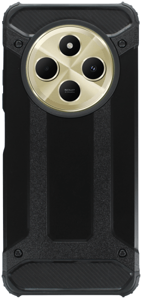 Xiaomi Redmi 14C ütésálló tok légpárnás sarkas, hibrid Forcell Armor fekete