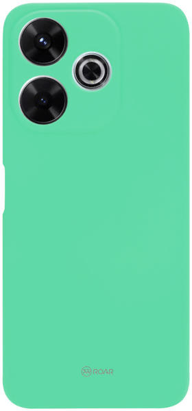 Xiaomi Redmi 13 4G szilikon tok gyári ROAR kameravédővel mentazöld