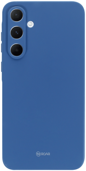 Samsung Galaxy A55 5G (SM-A556B) szilikon tok gyári ROAR kameravédővel sötétkék