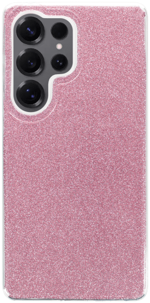 Samsung Galaxy S25 Ultra (SM-S938B) szilikon tok csillogó hátlap rózsaszín