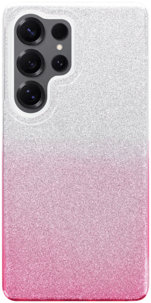 Samsung Galaxy S25 Ultra (SM-S938B) szilikon tok csillogó hátlap rózsaszín/ezüst