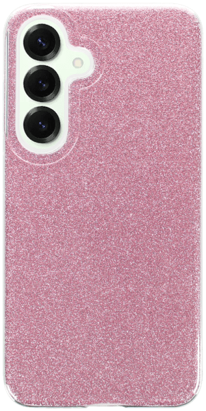 Samsung Galaxy S25 (SM-S931B) szilikon tok csillogó hátlap rózsaszín