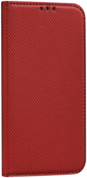 Motorola Edge 50 Neo oldalra nyíló flipes bőrtok rombusz mintás piros