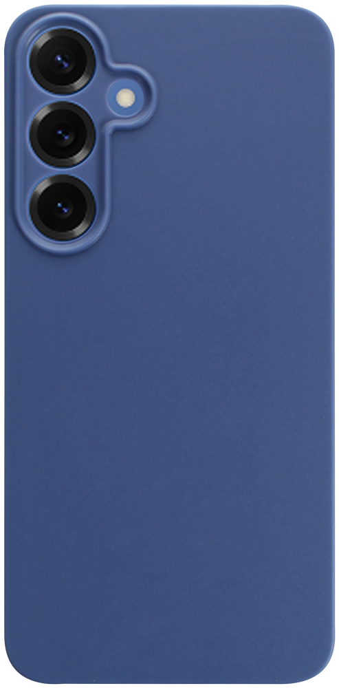 Samsung Galaxy S25 Plus (SM-S936B) szilikon tok kameravédővel matt sötétkék