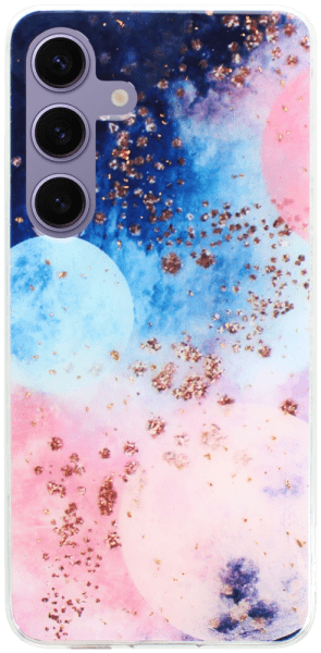 Samsung Galaxy S24 (SM-S921B) kemény hátlap Gold Glam Galactic