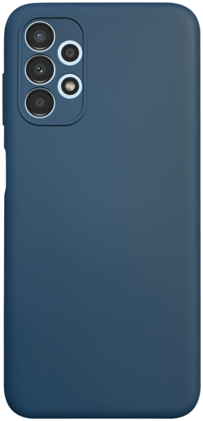 Samsung Galaxy A13 4G (SM-A135F) szilikon tok kameravédővel matt sötétkék