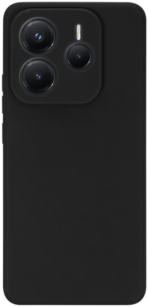 Xiaomi Redmi Note 14 5G szilikon tok kameravédővel matt fekete