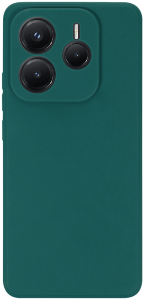 Xiaomi Redmi Note 14 5G szilikon tok kameravédővel matt sötétzöld