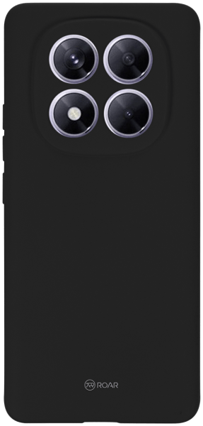 Xiaomi Redmi Note 14 Pro 5G szilikon tok gyári ROAR kameravédővel fekete