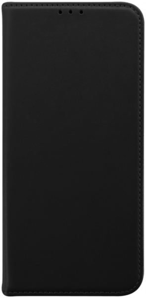 Xiaomi Redmi 13C oldalra nyíló flipes bőrtok valódi bőr fekete