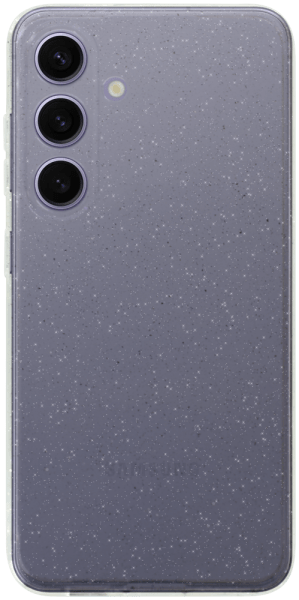 Samsung Galaxy S24 (SM-S921B) szilikon tok kameravédővel csillogó átlátszó