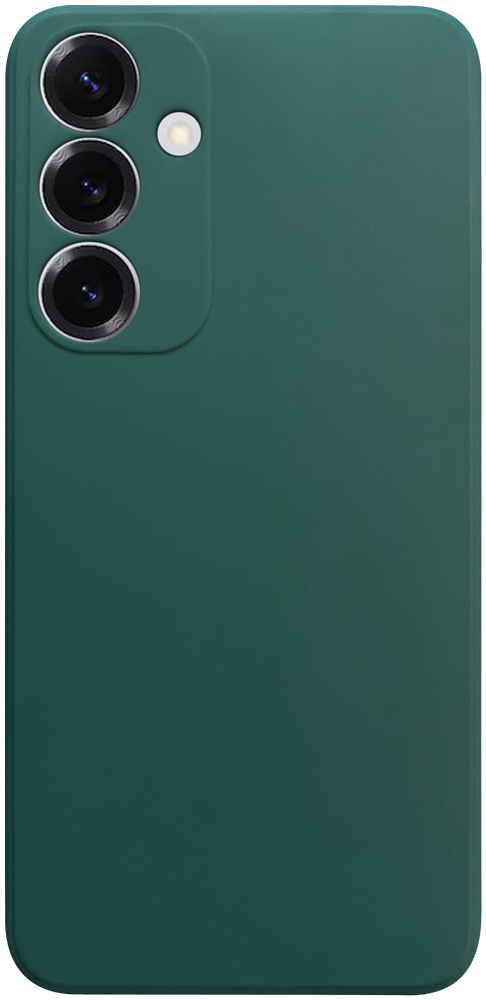 Samsung Galaxy S25 Plus (SM-S936B) szilikon tok kameravédővel matt sötétzöld
