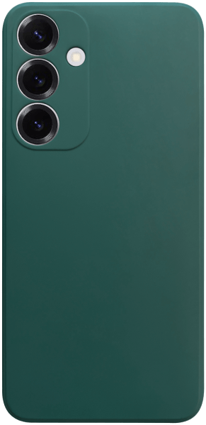 Samsung Galaxy S25 Plus (SM-S936B) szilikon tok kameravédővel matt sötétzöld