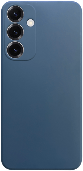 Samsung Galaxy S25 Plus (SM-S936B) szilikon tok kameravédővel matt sötétkék