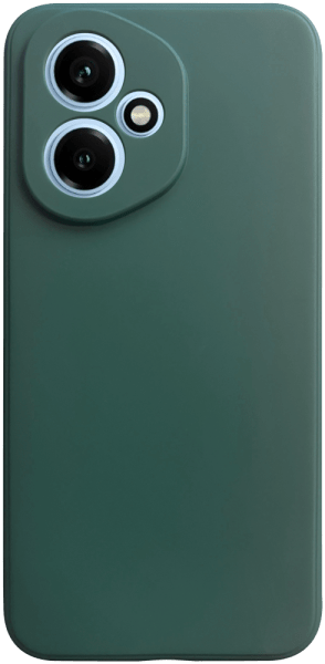 Honor 400 szilikon tok kameravédővel matt sötétzöld