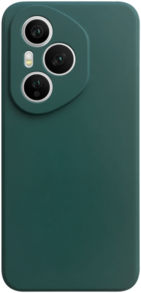 Honor 400 Pro szilikon tok kameravédővel matt sötétzöld