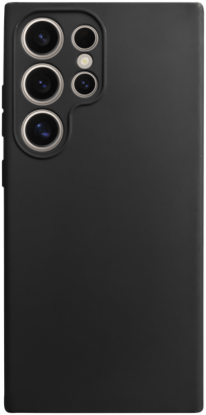 Samsung Galaxy S24 Ultra (SM-S928B) szilikon tok kameravédővel matt fekete