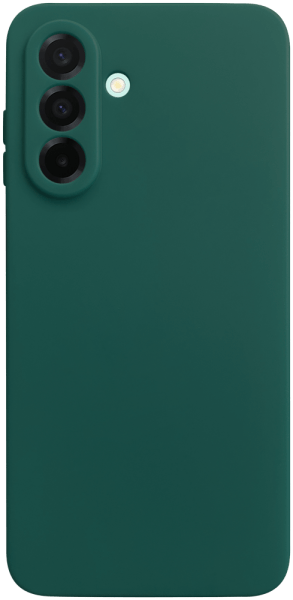 Samsung Galaxy A26 5G (SM-A266B/DS) szilikon tok kameravédővel matt sötétzöld