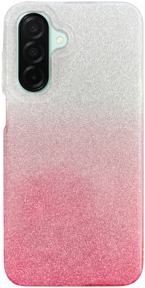 Samsung Galaxy A26 5G (SM-A266B/DS) szilikon tok csillogó hátlap rózsaszín/ezüst