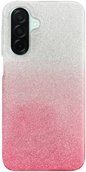 Samsung Galaxy A26 5G (SM-A266B/DS) szilikon tok csillogó hátlap rózsaszín/ezüst