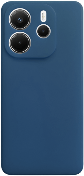 Xiaomi Redmi Note 14 4G szilikon tok kameravédővel matt sötétkék