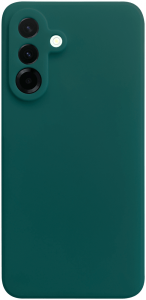 Samsung Galaxy A36 5G (SM-A366B/DS) szilikon tok kameravédővel matt sötétzöld