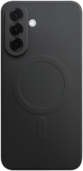 Samsung Galaxy A36 5G (SM-A366B/DS) szilikon tok gyári MagSafe kameravédővel fekete