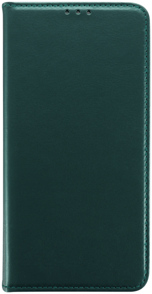 Samsung Galaxy A15 (SM-A155F) oldalra nyíló flipes bőrtok asztali tartó funkciós sötétzöld