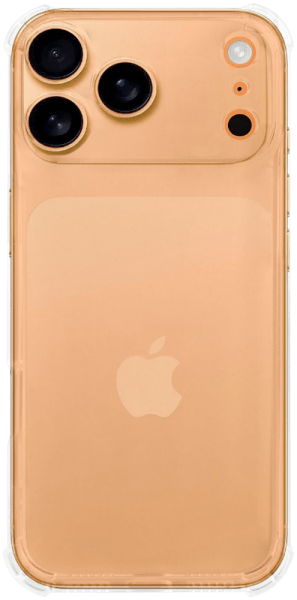 Apple iPhone 17 Pro Max szilikon tok közepesen ütésálló légpárnás sarok kameravédővel átlátszó