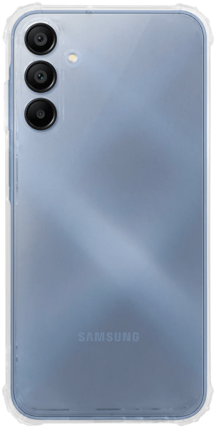 Samsung Galaxy A15 5G (SM-A156B) szilikon tok közepesen ütésálló légpárnás sarok kameravédővel átlátszó