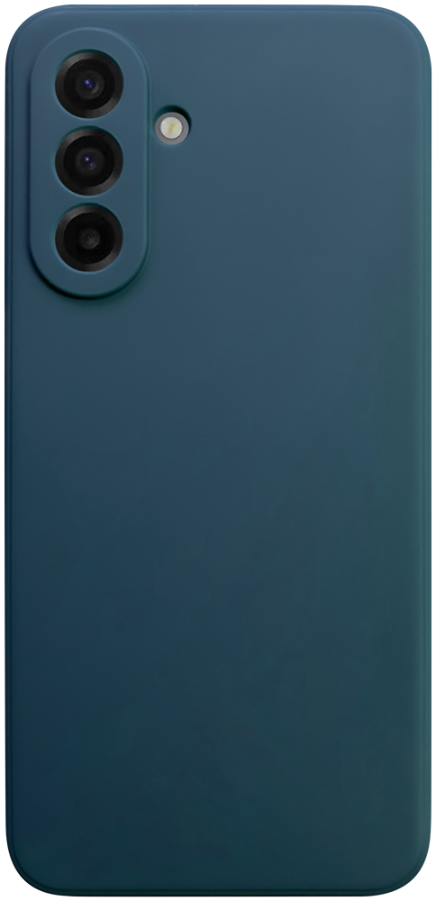 Samsung Galaxy A17 5G (SM-A176B) szilikon tok kameravédővel matt sötétkék