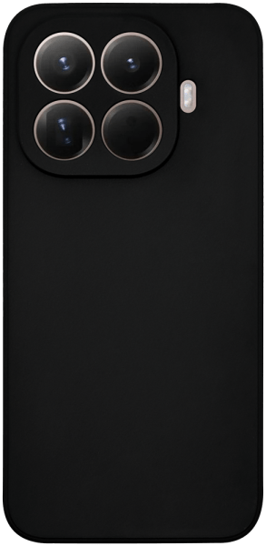 Xiaomi 15T Pro szilikon tok kameravédővel matt fekete