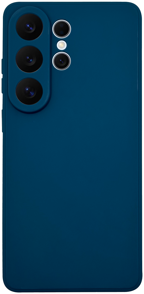 Samsung Galaxy S26 Ultra szilikon tok kameravédővel matt kék