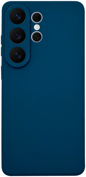 Samsung Galaxy S26 Ultra szilikon tok kameravédővel matt kék