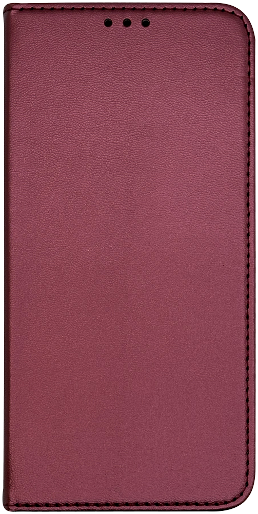 Xiaomi Redmi 15 oldalra nyíló flipes bőrtok asztali tartó funkciós bordó