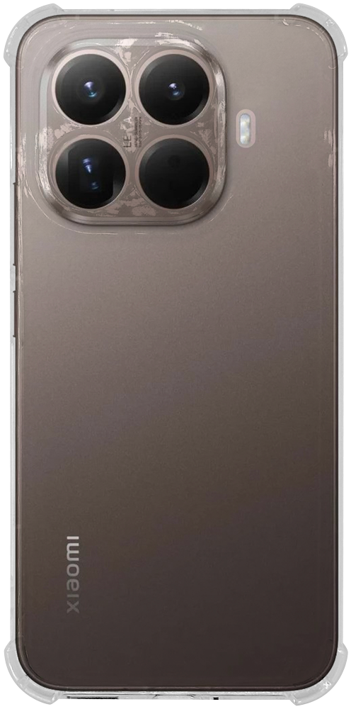 Xiaomi 15T Pro szilikon tok közepesen ütésálló légpárnás keret kameravédővel átlátszó